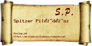 Spitzer Piládész névjegykártya